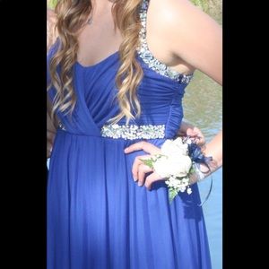 Royal Blue Maxi Prom/Ball Gown